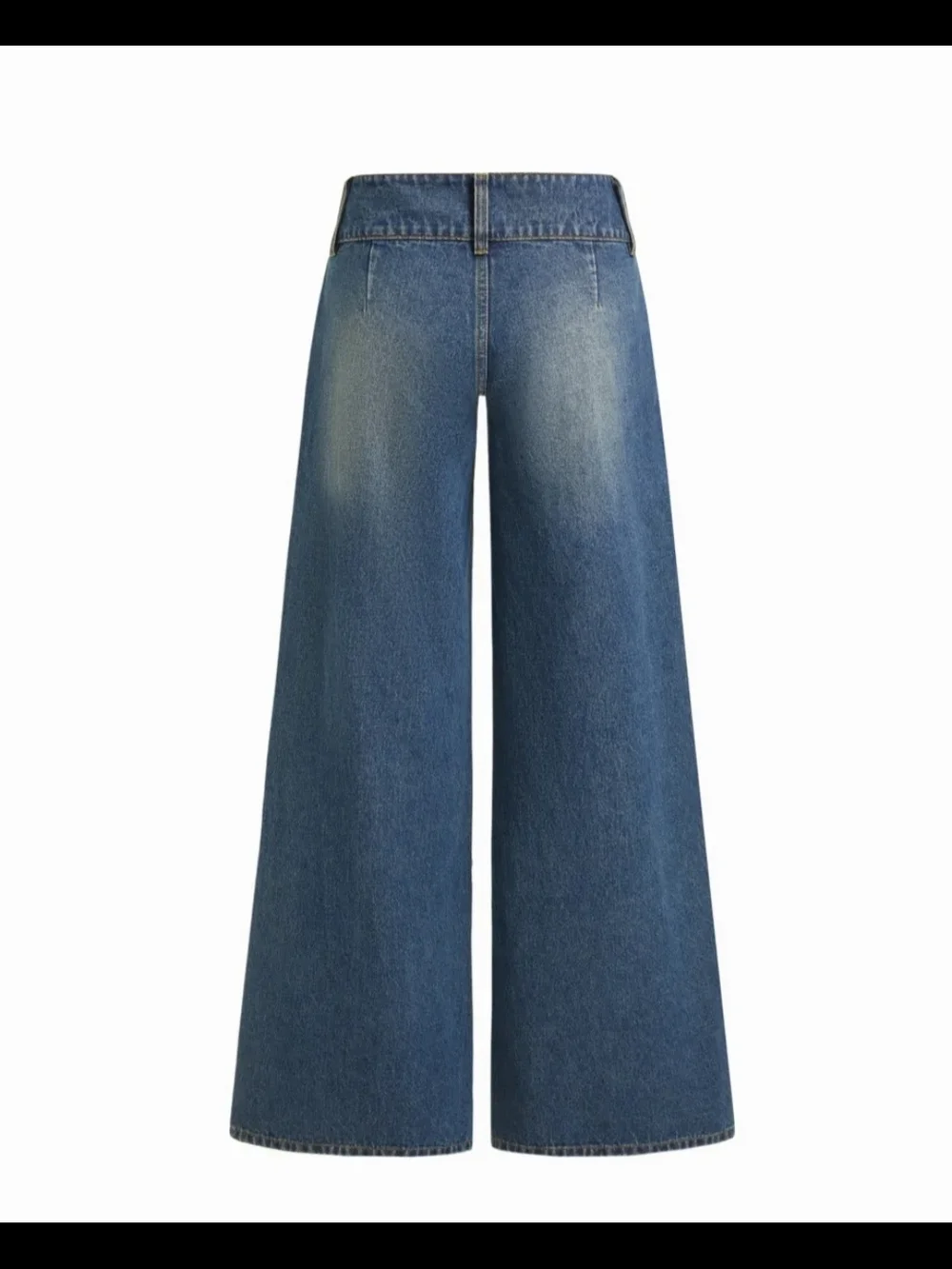 Cider Wide-Leg Denim Jeans in Faded Blue - Picture 2 of 7